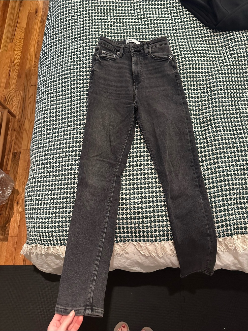 Zara Women’s High-Rise Skinny Black Jeans-The 80’s HW Skinny - size EUR 34/USA 2
